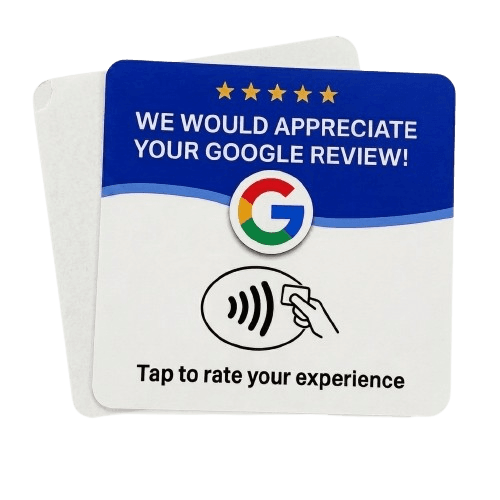 NFCReviewCard — Google review card that opens your review page with a tap